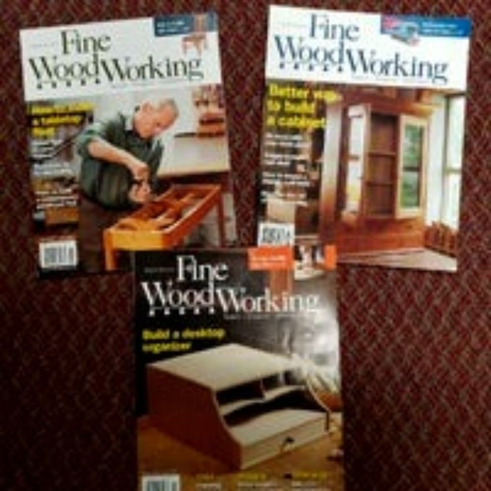 3 Fine Woodworking magazines